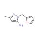 2-Furan-2-ylmethyl-5-methyl-2H-pyrazol-3-ylamine - chemical structure image