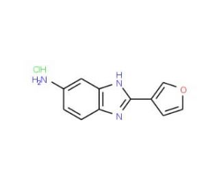 2-(furan-3-yl)-1H-1,3-benzodiazol-5-amine hydrochloride - chemical structure image