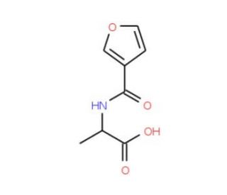 2-(furan-3-ylformamido)propanoic acid - chemical structure image
