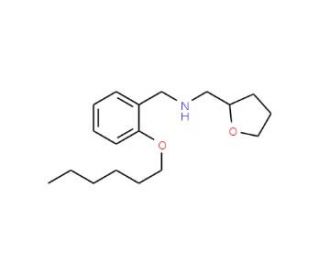 [2-(Hexyloxy)phenyl]-N-(tetrahydro-2-furanylmethyl)methanamine - chemical structure image