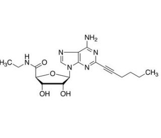 2-Hexynyl-5&prime;-N-ethylcarboxamidoadenosine (CAS 141018-30-6) - chemical structure image