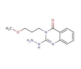 2-hydrazino-3-(3-methoxypropyl)quinazolin-4(3H)-one - chemical structure image