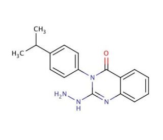 2-hydrazino-3-(4-isopropylphenyl)quinazolin-4(3H)-one - chemical structure image