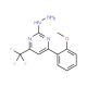 2-Hydrazino-4-(2-methoxyphenyl)-6-(trifluoromethyl)pyrimidine - chemical structure image