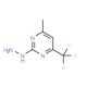 2-Hydrazino-4-methyl-6-(trifluoromethyl)pyrimidine - chemical structure image