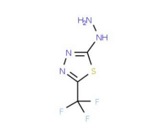 2-Hydrazino-5-(trifluoromethyl)-1,3,4-thiadiazole (CAS 299440-05-4) - chemical structure image