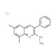 2-Hydrazino-6,8-dimethyl-3-phenylquinoline hydrochloride (CAS 1170796-18-5) - chemical structure image