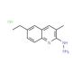 2-Hydrazino-6-ethyl-3-methylquinoline hydrochloride (CAS 1171703-92-6) - chemical structure image