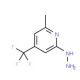 2-Hydrazino-6-methyl-4-(trifluoromethyl)pyridine (CAS 22123-09-7) - chemical structure image