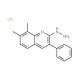 2-Hydrazino-7,8-dimethyl-3-phenylquinoline hydrochloride (CAS 1170788-17-6) - chemical structure image