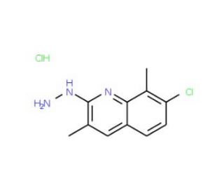 2-Hydrazino-7-chloro-3,8-dimethylquinoline hydrochloride (CAS 1171443-32-5) - chemical structure image
