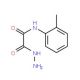 2-Hydrazino-N-(2-methylphenyl)-2-oxoacetamide - chemical structure image