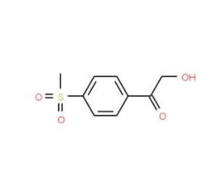 2-Hydroxy-1-[4-(methylsulfonyl)phenyl]-1-ethanone (CAS 197240-27-0) - chemical structure image