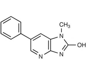 2-Hydroxy-1-methyl-6-phenylimidazo[4,5-b]pyridine (CAS 120889-04-5) - chemical structure image