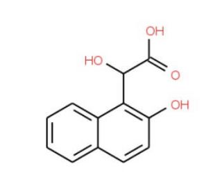 2-Hydroxy-2-(2-hydroxy-1-naphthyl)acetic acid (CAS 624722-10-7) - chemical structure image