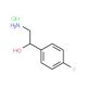 2-Hydroxy-2-(4-fluorophenyl)ethylamine hydrochloride (CAS 403-28-1) - chemical structure image