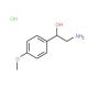 2-Hydroxy-2-(4-methoxyphenyl)ethylamine hydrochloride (CAS 56766-24-6) - chemical structure image