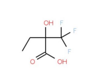 2-Hydroxy-2-(trifluoromethyl)butyric acid (CAS 114645-35-1) - chemical structure image