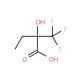 2-Hydroxy-2-(trifluoromethyl)butyric acid (CAS 114645-35-1) - chemical structure image