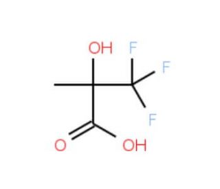 2-Hydroxy-2-(trifluoromethyl)propionic acid (CAS 114715-77-4) - chemical structure image