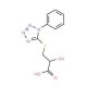 2-hydroxy-3-[(1-phenyl-1H-tetrazol-5-yl)thio]propanoic acid - chemical structure image