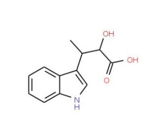 2-Hydroxy-3-(1H-indol-3-yl)butanoic acid - chemical structure image
