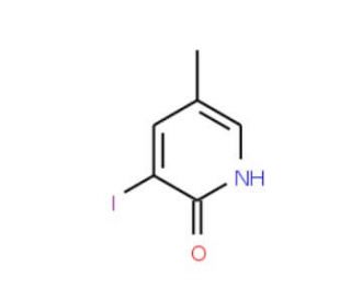 2-Hydroxy-3-iodo-5-methylpyridine (CAS 313678-93-2) - chemical structure image