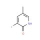 2-Hydroxy-3-iodo-5-methylpyridine (CAS 313678-93-2) - chemical structure image