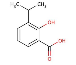 2-Hydroxy-3-isopropylbenzoic acid (CAS 7053-88-5) - chemical structure image