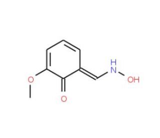 2-Hydroxy-3-methoxybenzaldehyde oxime (CAS 2169-99-5) - chemical structure image
