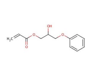 2-Hydroxy-3-phenoxypropyl acrylate (CAS 16969-10-1) - chemical structure image