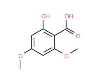 2-Hydroxy-4,6-dimethoxybenzoic acid (CAS 3187-19-7) - chemical structure image