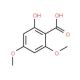 2-Hydroxy-4,6-dimethoxybenzoic acid (CAS 3187-19-7) - chemical structure image
