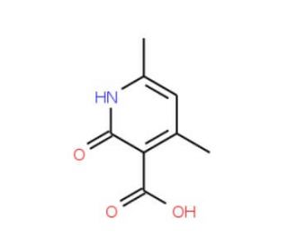 2-hydroxy-4,6-dimethylnicotinic acid (CAS 24667-09-2) - chemical structure image