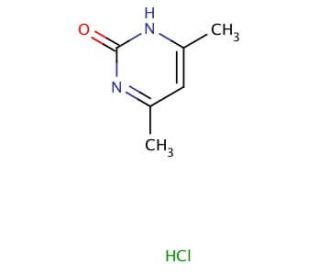 2-Hydroxy-4,6-dimethylpyrimidine hydrochloride (CAS 34289-60-6) - chemical structure image