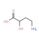 2-Hydroxy-4-aminobutanoic acid (CAS 13477-53-7) - chemical structure image