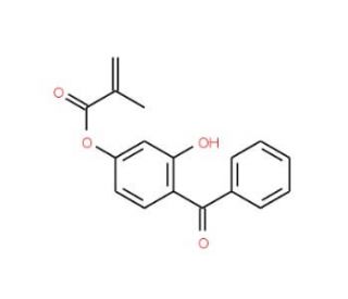 2-Hydroxy-4-(methacryloyloxy)benzophenone (CAS 2035-72-5) - chemical structure image