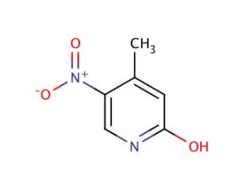 2-Hydroxy-4-methyl-5-nitropyridine (CAS 21901-41-7) - chemical structure image