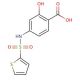 2-Hydroxy-4-(thiophene-2-sulfonylamino)-benzoic acid - chemical structure image