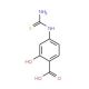 2-Hydroxy-4-thioureido-benzoic acid - chemical structure image