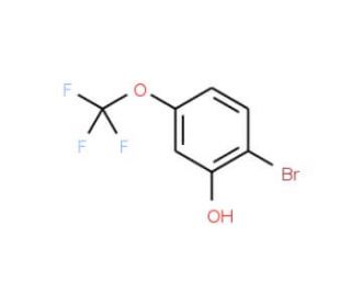 2-Hydroxy-4-(trifluoromethoxy)bromobenzene (CAS 205371-26-2) - chemical structure image