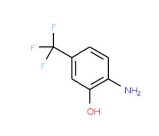 2-Hydroxy-4-(trifluoromethyl)aniline (CAS 454-82-0) - chemical structure image