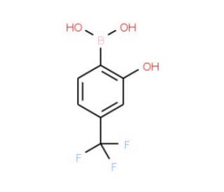 2-Hydroxy-4-(trifluoromethyl)phenylboronic acid (CAS 1072951-50-8) - chemical structure image