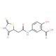 2-Hydroxy-5-{[(2-mercapto-4-oxo-4,5-dihydro-1,3-thiazol-5-yl)acetyl]amino}benzoic acid - chemical structure image