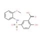 2-Hydroxy-5-(2-methoxy-phenylsulfamoyl)-benzoic acid - chemical structure image