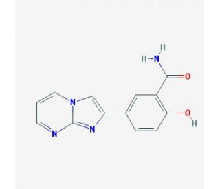 2-Hydroxy-5-imidazo[1,2-a]pyrimidin-2-yl-benzamide (CAS 864685-39-2) - chemical structure image