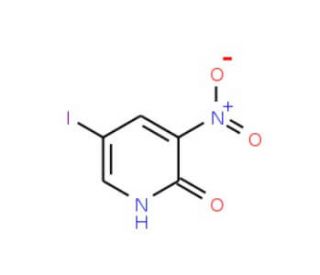 2-Hydroxy-5-iodo-3-nitropyridine (CAS 25391-59-7) - chemical structure image