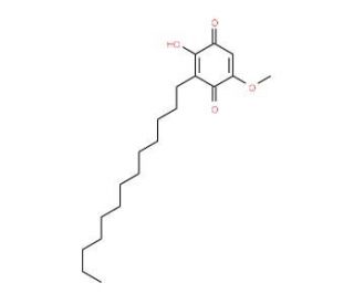 2-Hydroxy-5-methoxy-3-tridecyl-[1,4]benzoquinone - chemical structure image