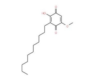 2-Hydroxy-5-methoxy-3-undecyl-[1,4]benzoquinone - chemical structure image