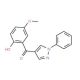 (2-Hydroxy-5-methoxy-phenyl)-(1-phenyl-1H-pyrazol-4-yl)-methanone (CAS 68430-94-4) - chemical structure image